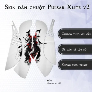 Skin dán chuột Pulsar Xlite Wireless v2 mẫu Naruto nar06
