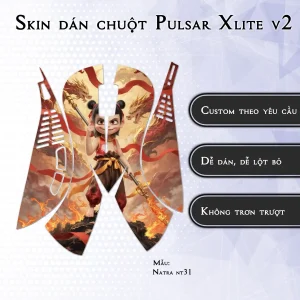 Skin dán chuột Pulsar Xlite Wireless v2 mẫu Natra nt31