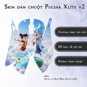 Skin dán chuột Pulsar Xlite Wireless v2 mẫu Natra và Ngao Bính Socute nt02