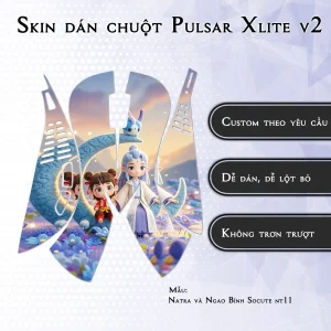 Skin dán chuột Pulsar Xlite Wireless v2 mẫu Natra và Ngao Bính Socute nt11