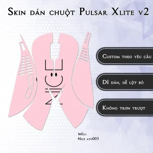 Skin dán chuột Pulsar Xlite Wireless v2 mẫu Nice ath003