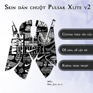 Skin dán chuột Pulsar Xlite Wireless v2 mẫu Nike Just do it