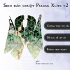 Skin dán chuột Pulsar Xlite Wireless v2 mẫu Ombre cubes vàng xanh