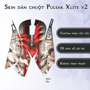 Skin dán chuột Pulsar Xlite Wireless v2 mẫu Oni