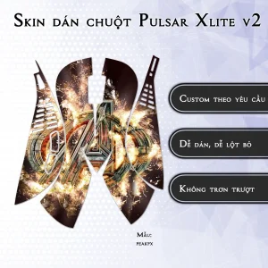 Skin dán chuột Pulsar Xlite Wireless v2 mẫu peakpx
