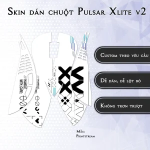 Skin dán chuột Pulsar Xlite Wireless v2 mẫu Printstream