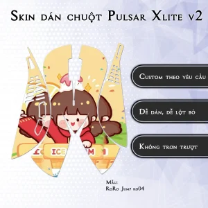 Skin dán chuột Pulsar Xlite Wireless v2 mẫu RoRo Jump ro04