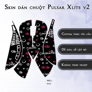 Skin dán chuột Pulsar Xlite Wireless v2 mẫu smile