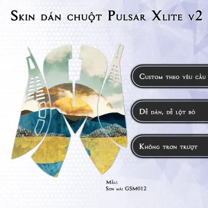 Skin dán chuột Pulsar Xlite Wireless v2 mẫu Sơn mài GSM012