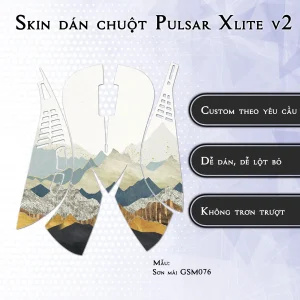 Skin dán chuột Pulsar Xlite Wireless v2 mẫu Sơn mài GSM076