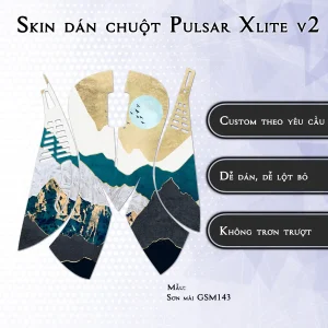 Skin dán chuột Pulsar Xlite Wireless v2 mẫu Sơn mài GSM143