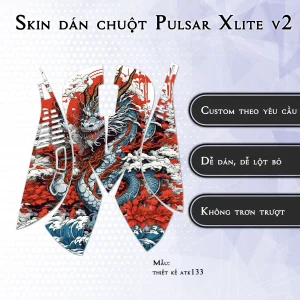 Skin dán chuột Pulsar Xlite Wireless v2 mẫu thiết kế atk133