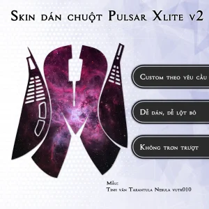 Skin dán chuột Pulsar Xlite Wireless v2 mẫu Tinh vân Tarantula Nebula vutr010