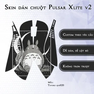 Skin dán chuột Pulsar Xlite Wireless v2 mẫu Totoro qvd020