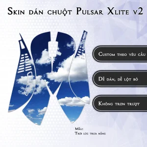 Skin dán chuột Pulsar Xlite Wireless v2 mẫu Trời lúc trưa nắng