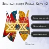 Skin dán chuột Pulsar Xlite Wireless v2 mẫu Tấm Khiên David 2 Skin dán chuột Pulsar Xlite Wireless v2 mẫu Tấm Khiên David 2