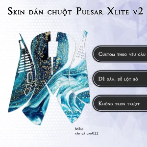 Skin dán chuột Pulsar Xlite Wireless v2 mẫu vân đá dah022