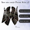 Skin dán chuột Pulsar Xlite Wireless v2 mẫu đá đen xếp lẫn Skin dán chuột Pulsar Xlite Wireless v2 mẫu đá đen xếp lẫn